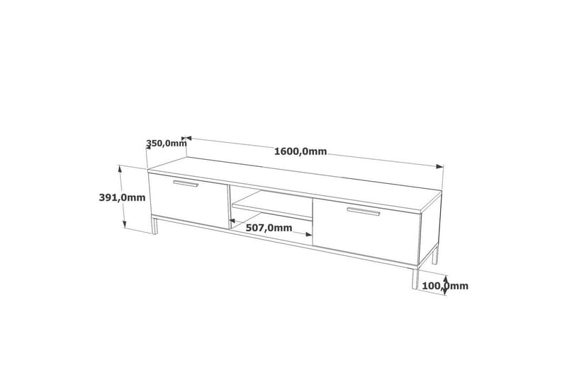 Olohuoneen kalustesetti Galloway atlantinmänty / antrasiitti - Harmaa - Huonekalut - Kalustesetit - Olohuoneen kalustesetit