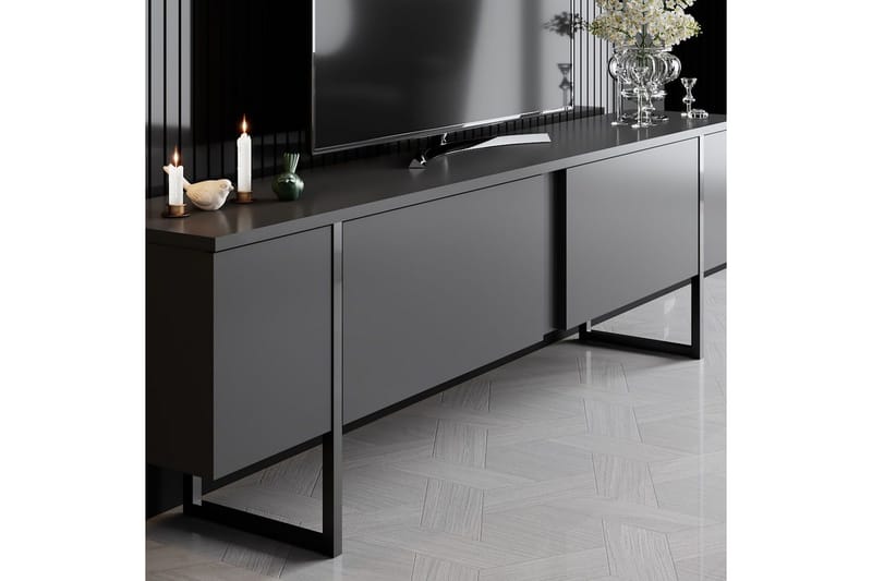 Olohuoneen kalustesetti Masafumie-setti Antrasiitti / Musta - Antrasiitti / Musta - Huonekalut - Kalustesetit - Olohuoneen kalustesetit