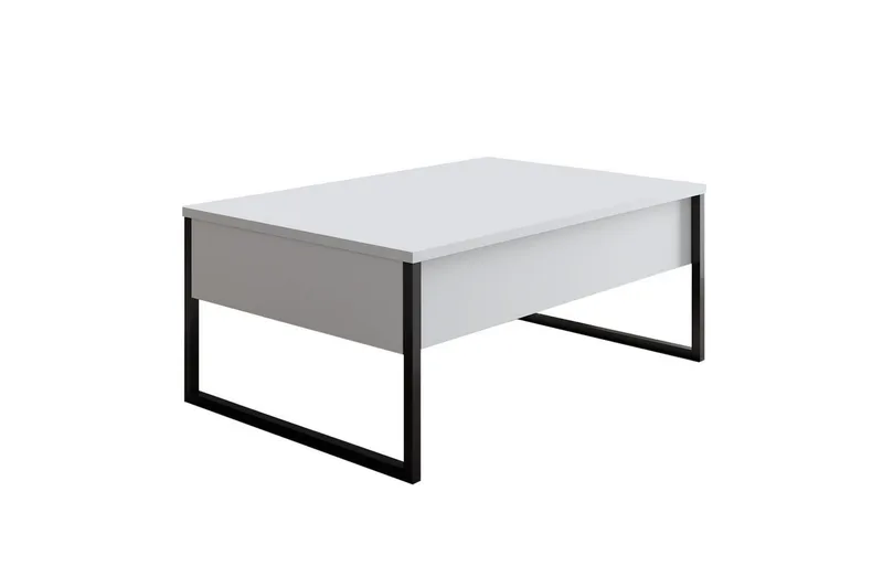 Olohuoneen kalustesetti Masafumie-setti Valkoinen / Musta - Valkoinen / Musta - Huonekalut - Kalustesetit - Olohuoneen kalustesetit