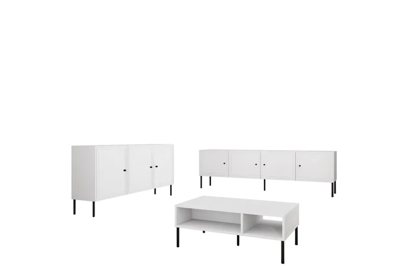 Olohuonekalustesetti Laholm, Valkoinen