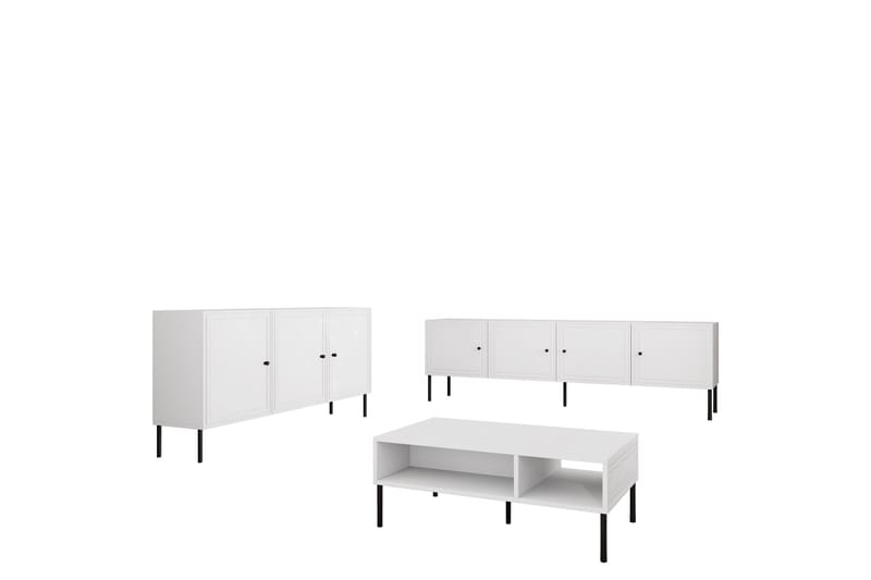 Olohuonekalustesetti Laholm, Valkoinen