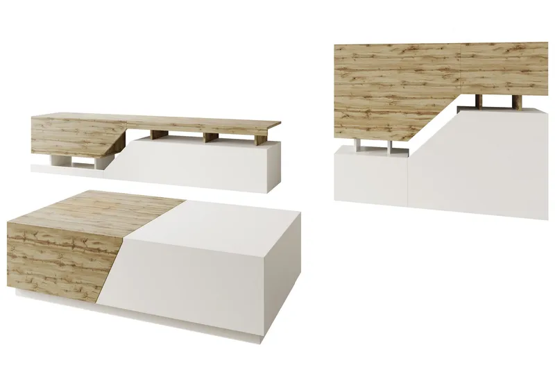 Olohuonekalustesetti Perdioni, Valkoinen