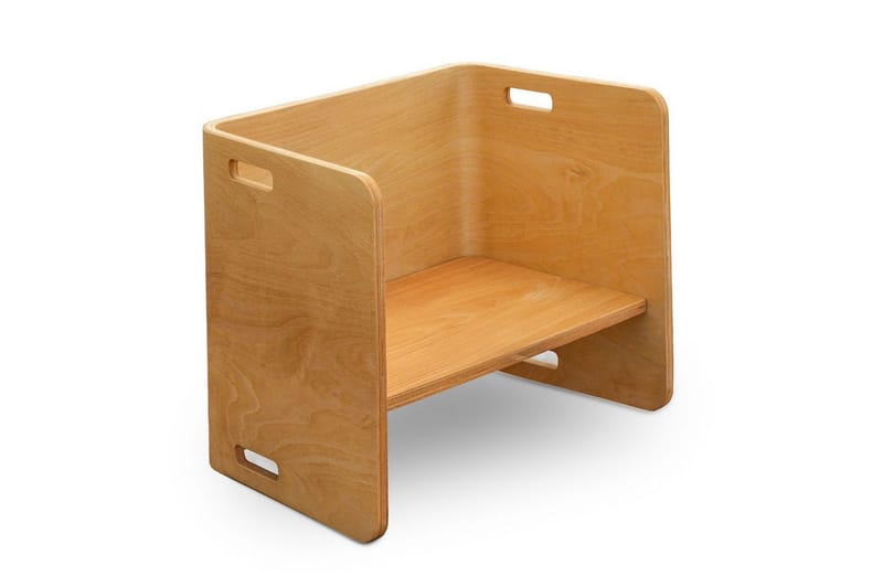 Pöytä- ja tuolisetti (3 osaa) Miraeny Luonnollinen - Luonnollinen - Huonekalut - Lasten kalusteet - Lasten pöydät