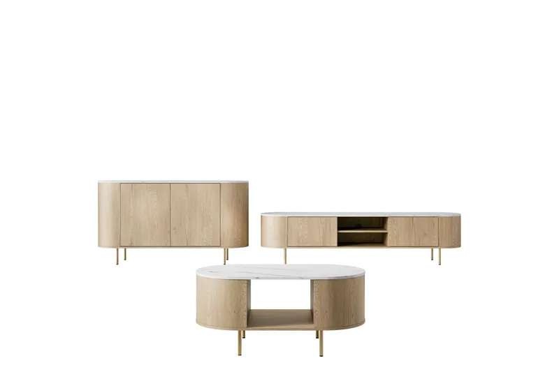 Pantego-Huonekalusetti Olohuoneeseen, Ruskea