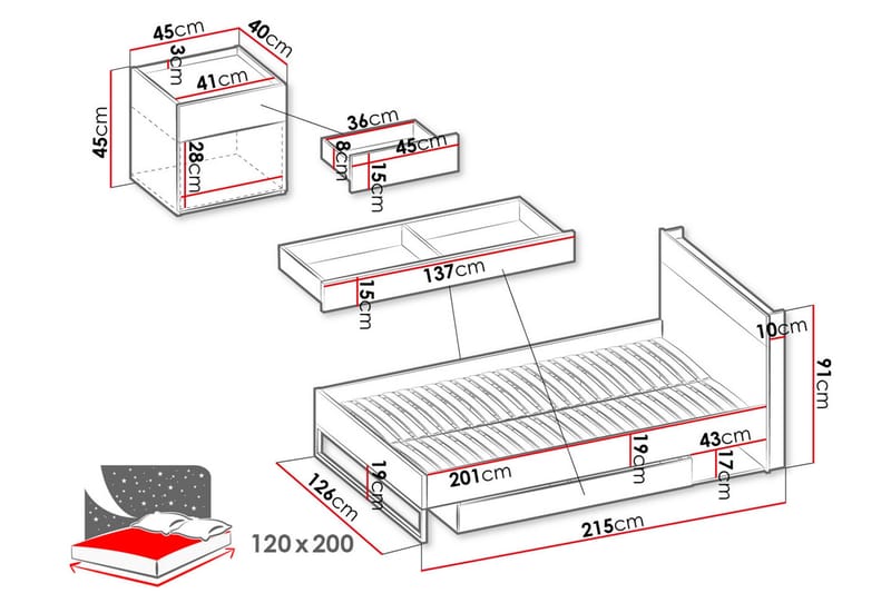 Parhaat Makuuhuoneen Kalustesarjat - Ruskea/Beige/Musta - Huonekalut - Kalustesetit - Makuuhuoneen kalustesetit