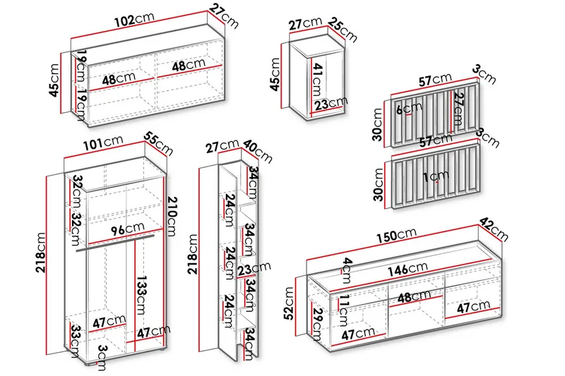 Parhaat Olohuoneen Kalustesarjat - Ruskea/Beige - Huonekalut - Kalustesetit - Olohuoneen kalustesetit