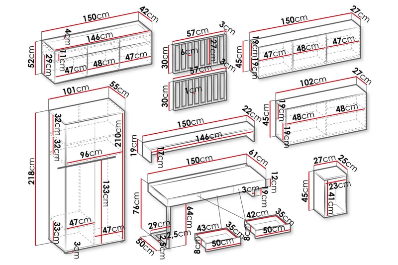 Parhaat Olohuoneen Kalustesarjat - Ruskea/Beige - Huonekalut - Kalustesetit - Olohuoneen kalustesetit