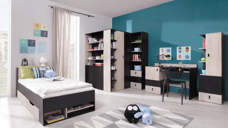 Planeta Makuuhuoneen Kalustesetti Valaistuksella - Huonekalut - Kalustesetit - Makuuhuoneen kalustesetit