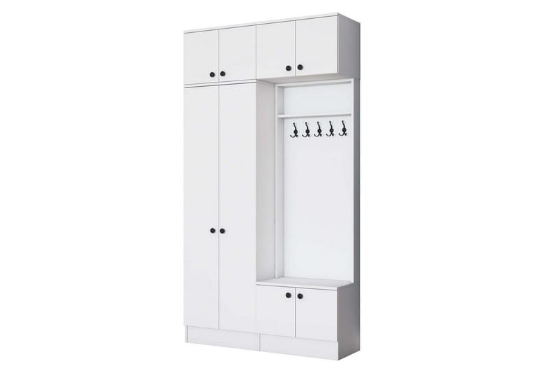 Quorra Eteiskalustesetti - Valkoinen - Huonekalut - Kalustesetit - Eteisen kalustesetit