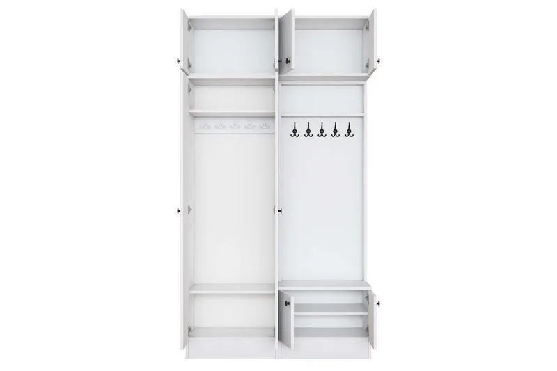 Quorra Eteiskalustesetti - Valkoinen - Huonekalut - Kalustesetit - Eteisen kalustesetit