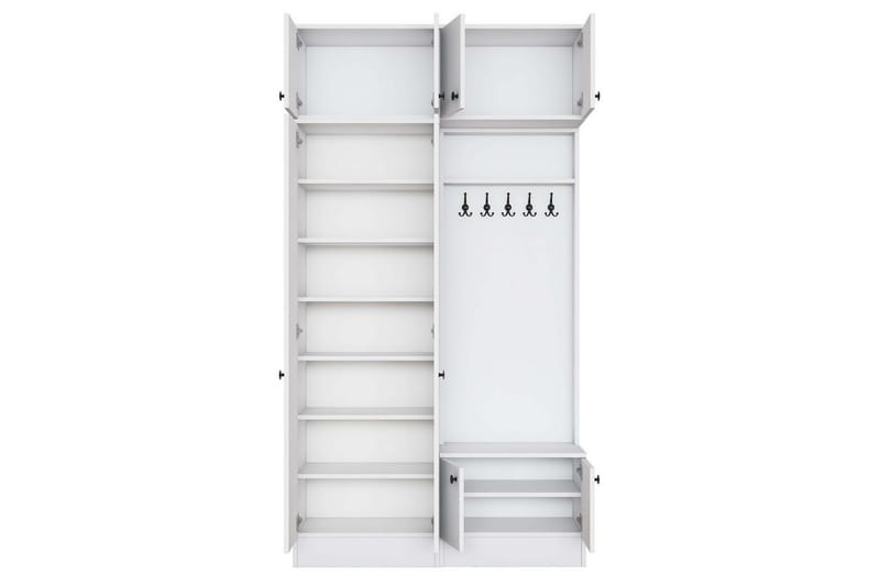 Quorra Eteiskalustesetti - Valkoinen - Huonekalut - Kalustesetit - Eteisen kalustesetit