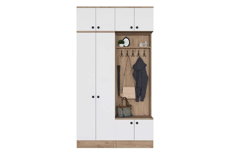 Quorra Eteiskalustesetti, Pähkinä/Valkoinen