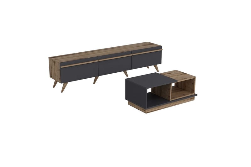 Ravinarville Kalustesetti Olohuoneeseen, Antrasiitti/Pähkinä