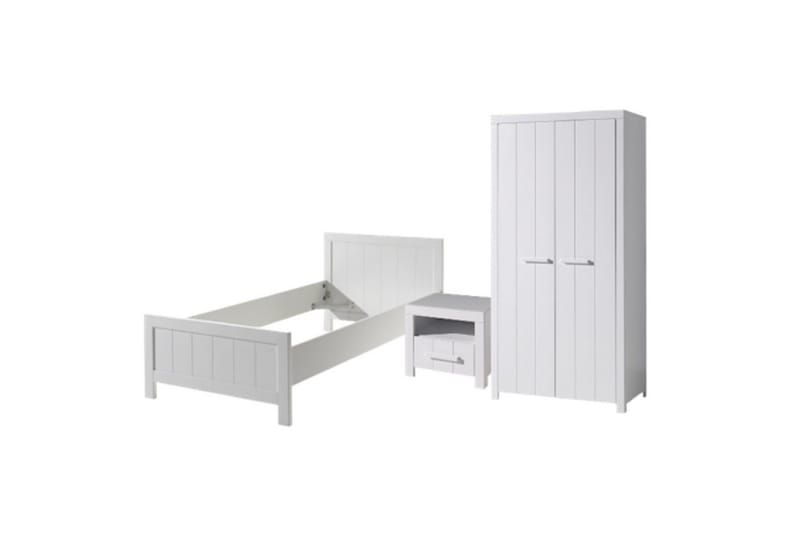 Sänky, jossa on yöpöytä 2-ovinen vaatekaappi Erik, undefined