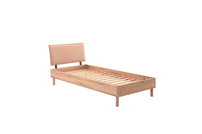 Sänky, jossa on yöpöytä Forrest Tammi - Tammi - Huonekalut - Kalustesetit - Makuuhuoneen kalustesetit