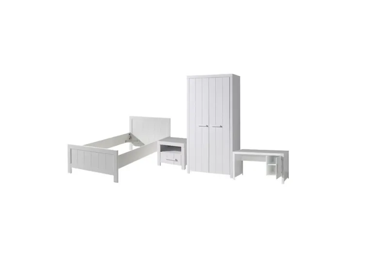 Sänky ja yöpöytä 2-ovinen vaatekaappi Pöytä Erik, undefined