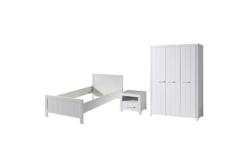 Sänky ja yöpöytä 3-ovinen vaatekaappi Erik, undefined