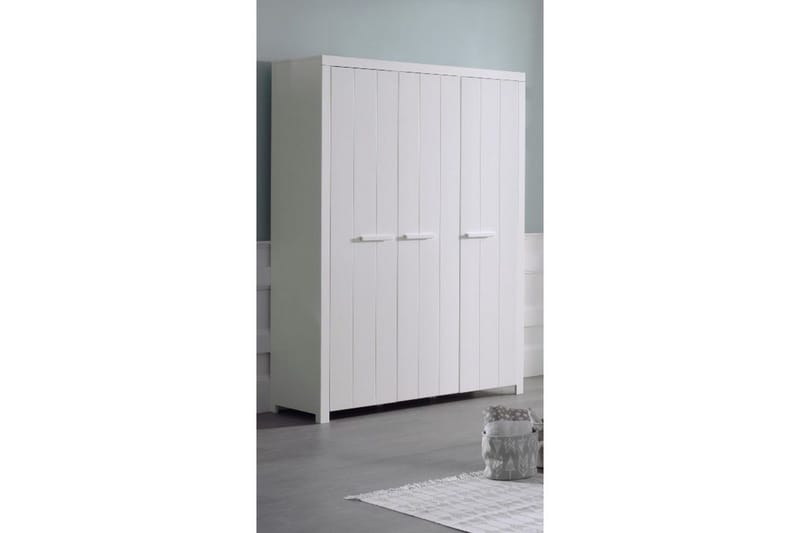 Sänky ja yöpöytä 3-ovinen vaatekaappi Pöytä Kirjahylly Erik - Huonekalut - Kalustesetit - Makuuhuoneen kalustesetit