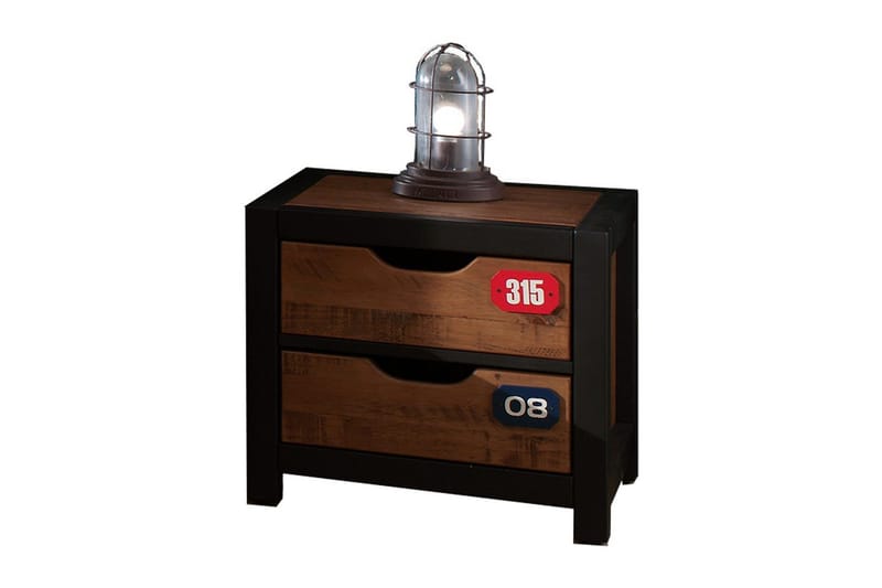 Sänky sälepohjalla, laatikolla, yöpöydällä, vaatekaapilla ja lipastolla Alex - Huonekalut - Kalustesetit - Makuuhuoneen kalustesetit