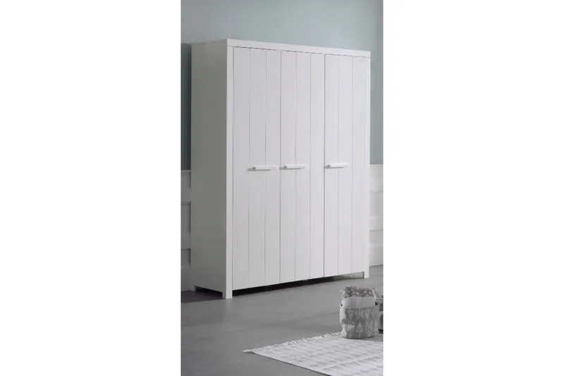 Sänky yöpöydällä 3-ovinen vaatekaappi Laatiko Erik - Huonekalut - Kalustesetit - Makuuhuoneen kalustesetit