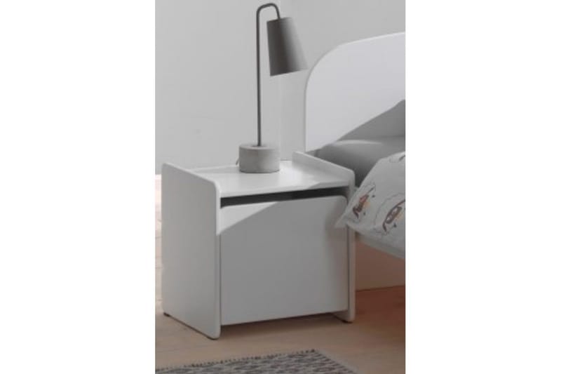Sänky yöpöydällä Kiddy Valkoinen - Valkoinen - Huonekalut - Kalustesetit - Makuuhuoneen kalustesetit