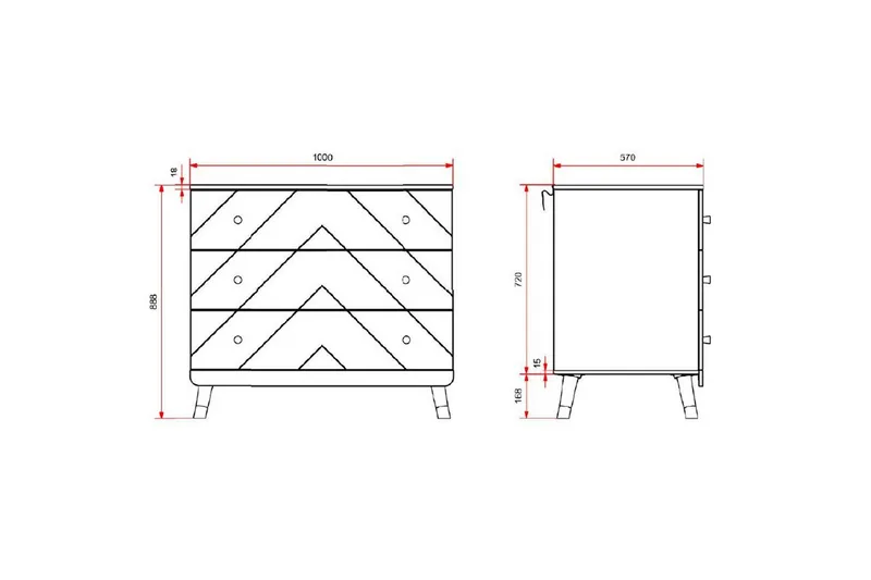 Sänky yöpöydällä Lipasto Billy Valkoinen - Huonekalut - Kalustesetit - Makuuhuoneen kalustesetit