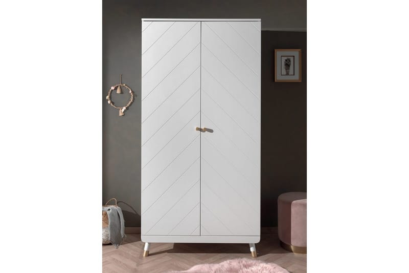 Sänky yöpöydällä Vaatekaappi Työpöytä Billy Valkoinen - Huonekalut - Kalustesetit - Makuuhuoneen kalustesetit