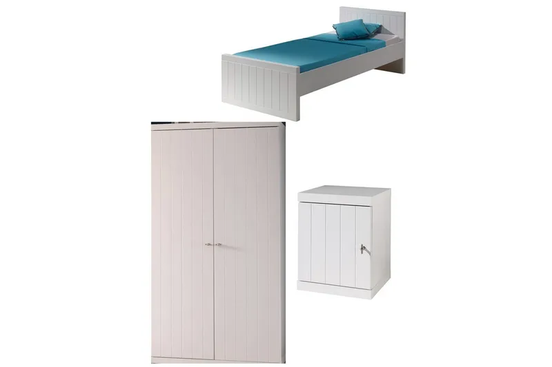 Sänky yöpöydällä Vaatekomero Robin, undefined