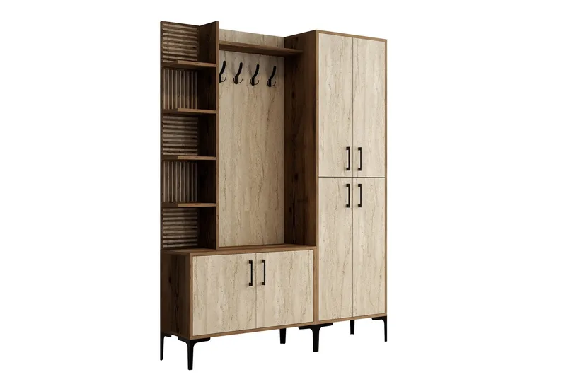 Schmida Eteisen Kalustesetti, Pähkinäpuu/Beige