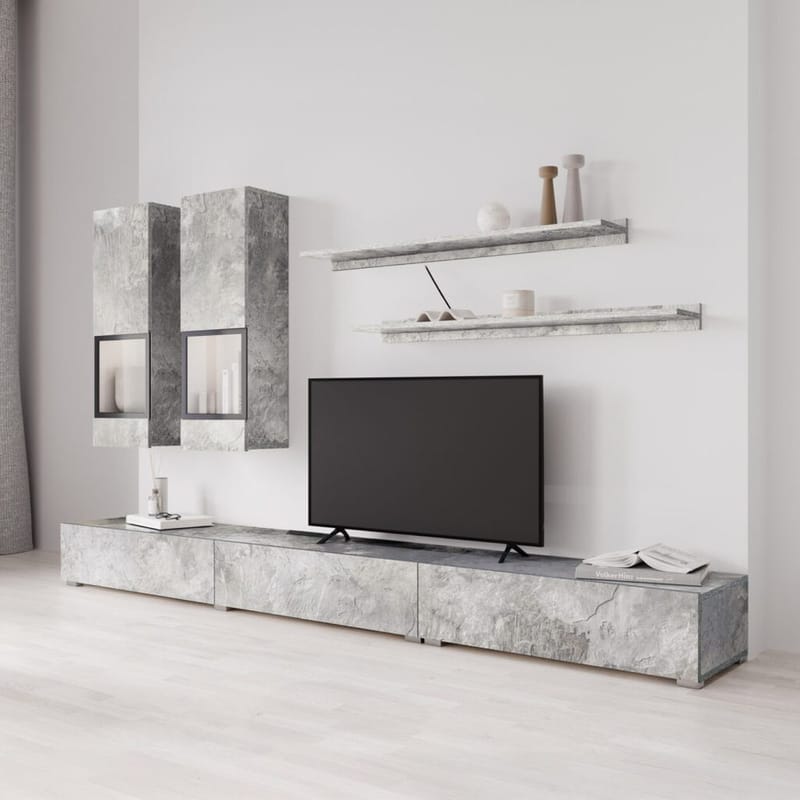 Seinäyksikkö Baros - Betonivalo - Huonekalut - Kalustesetit - Olohuoneen kalustesetit