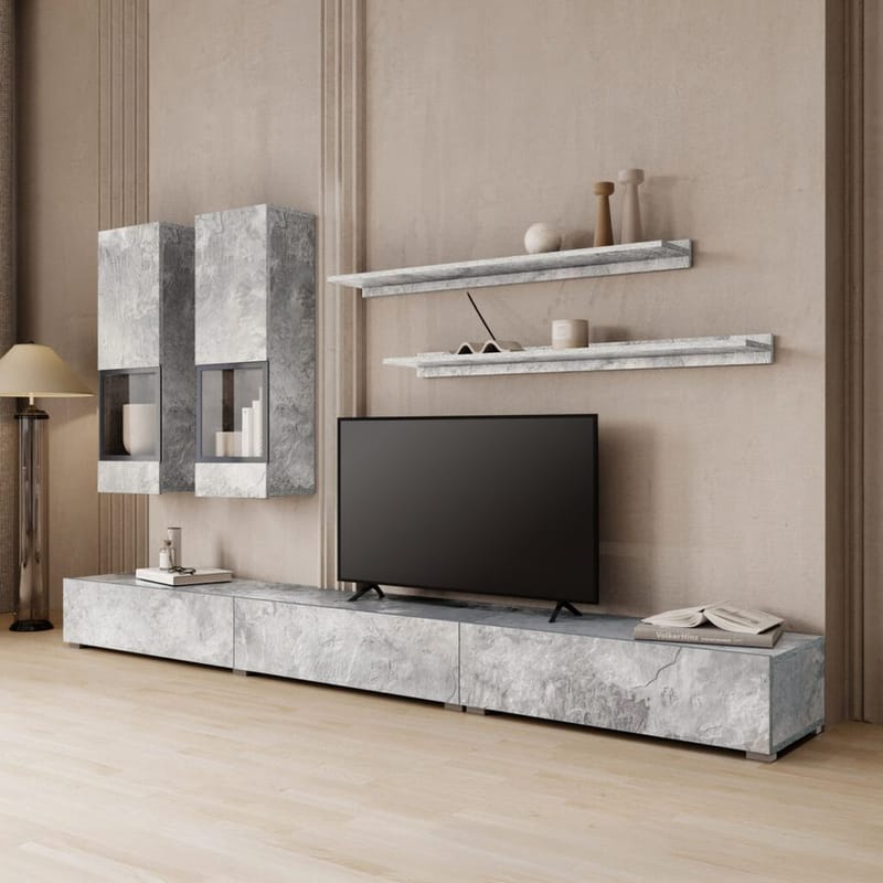 Seinäyksikkö Baros - Betonivalo - Huonekalut - Kalustesetit - Olohuoneen kalustesetit