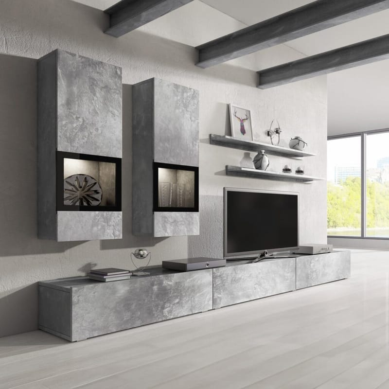 Seinäyksikkö Baros - Betonivalo - Huonekalut - Kalustesetit - Olohuoneen kalustesetit