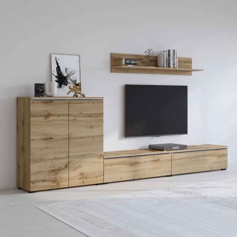 Seinäyksikkö Tana - Wotan tammi - Huonekalut - Kalustesetit - Olohuoneen kalustesetit