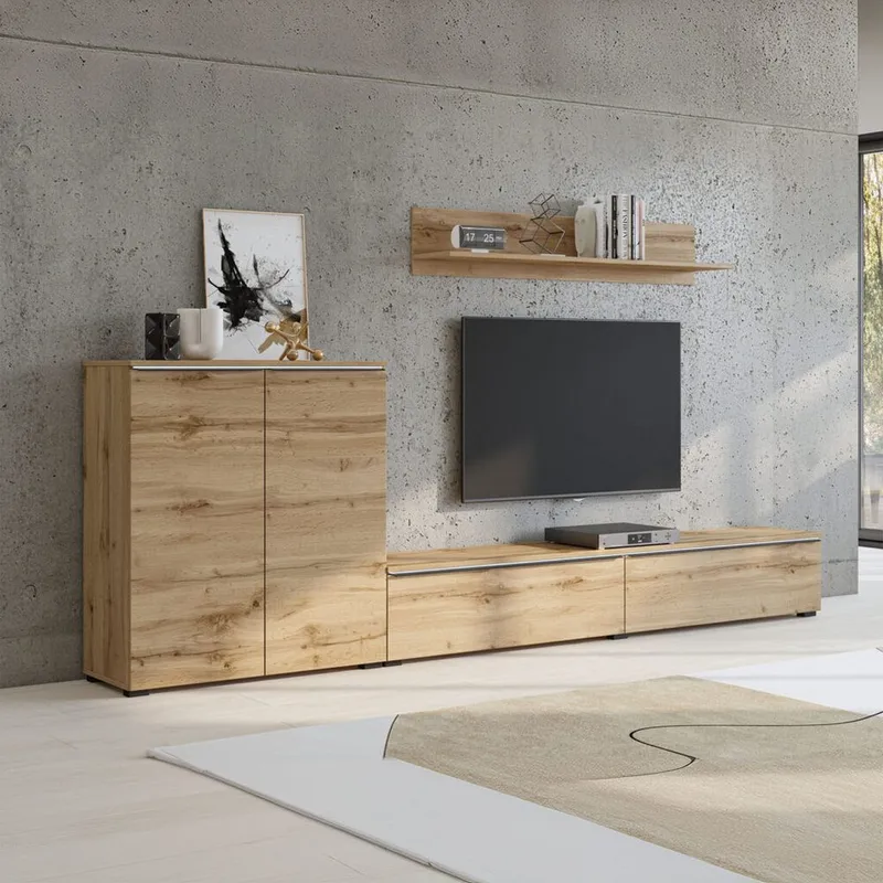 Seinäyksikkö Tana - Wotan tammi - Huonekalut - Kalustesetit - Olohuoneen kalustesetit