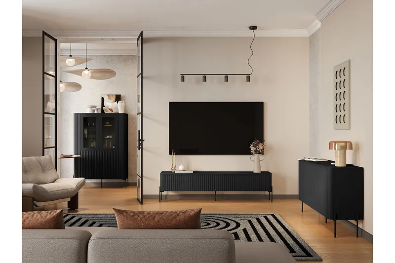 Sherie-Huonekalusetti Olohuoneeseen - Beige - Huonekalut - Kalustesetit - Olohuoneen kalustesetit