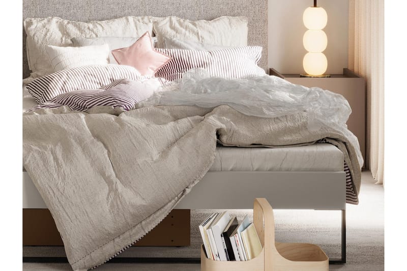 Sigmana-Huonekalusetti Makuuhuoneeseen - Vaalean Harmaa/Beige - Huonekalut - Kalustesetit - Makuuhuoneen kalustesetit