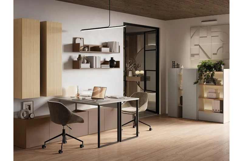 Sigmana-Huonekalusetti Olohuoneeseen - Vaalean Harmaa/Ruskea/Beige - Huonekalut - Kalustesetit - Olohuoneen kalustesetit