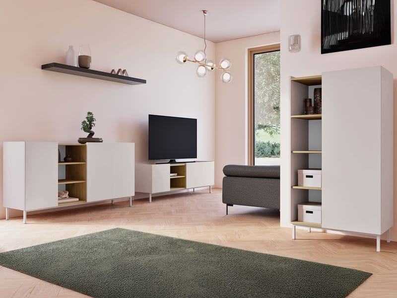 Tavrin Olohuoneen kalustepaketti - Beige - Huonekalut - Kalustesetit - Olohuoneen kalustesetit