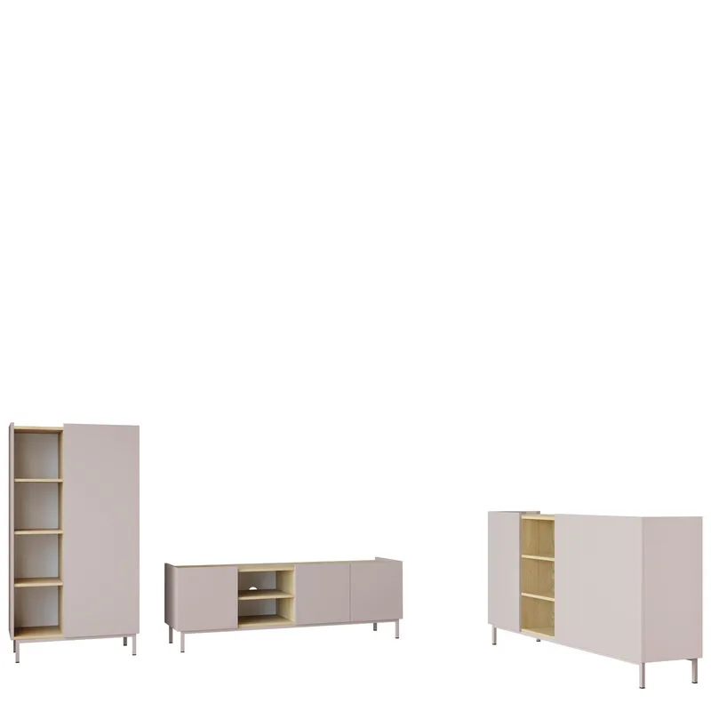Tavrin Olohuoneen kalustepaketti - Beige - Huonekalut - Kalustesetit - Olohuoneen kalustesetit