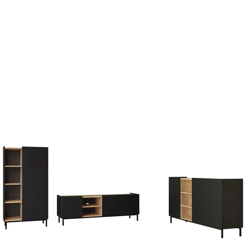 Tavrin Olohuoneen kalustepaketti, Musta