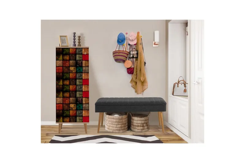 Tekel Eteiskalustesetti - Antrasiitti - Huonekalut - Kalustesetit - Eteisen kalustesetit