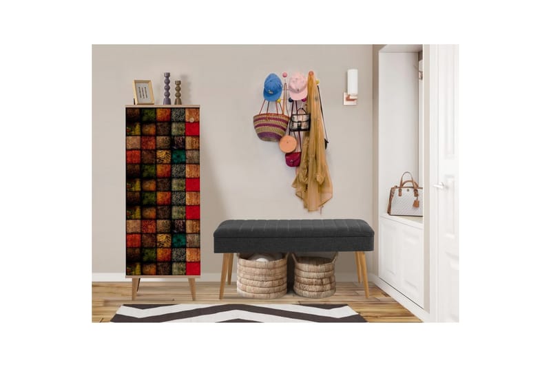 Tekel Eteiskalustesetti - Antrasiitti - Huonekalut - Kalustesetit - Eteisen kalustesetit