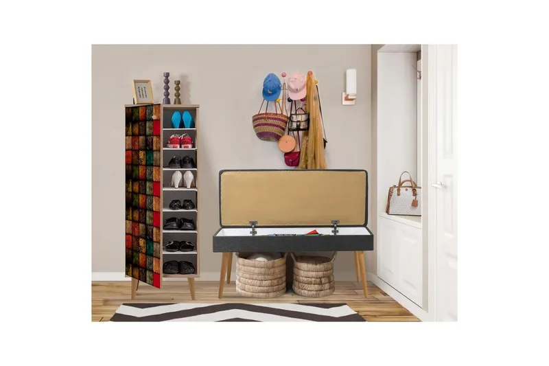 Tekel Eteiskalustesetti - Antrasiitti - Huonekalut - Kalustesetit - Eteisen kalustesetit