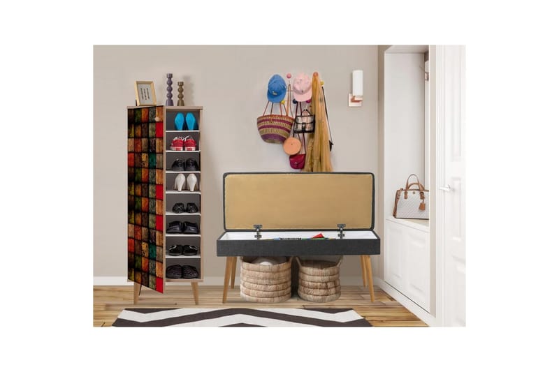 Tekel Eteiskalustesetti - Antrasiitti - Huonekalut - Kalustesetit - Eteisen kalustesetit