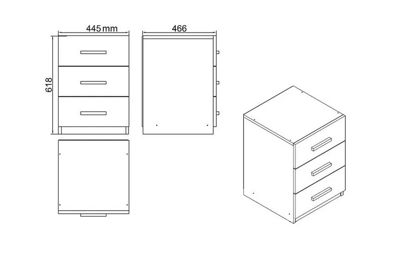 Toimiston kalustesetti Atenguilo - Tiikki/Antrasiitti - Huonekalut - Kalustesetit - Toimistokalustekokonaisuus