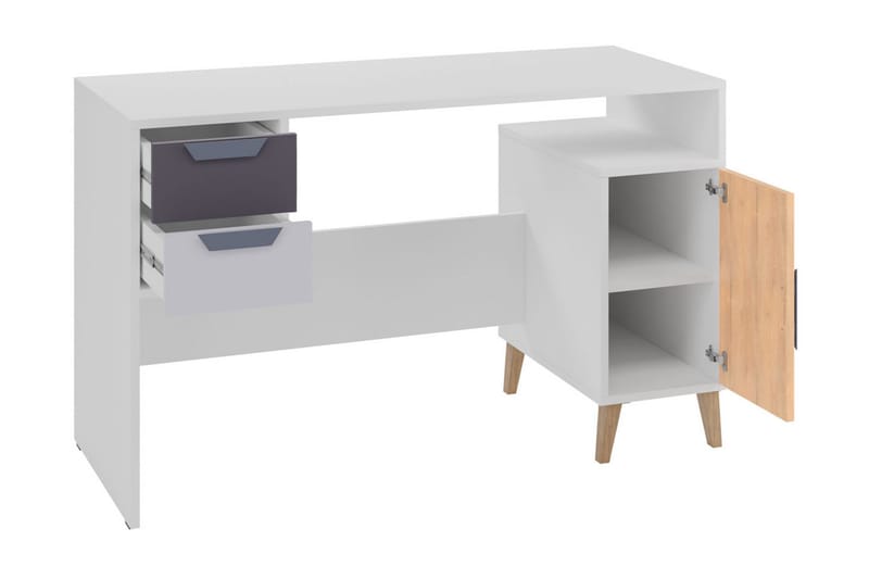 Toimiston kalustesetti Takeshi - Vihreä/Harmaa - Huonekalut - Kalustesetit - Toimistokalustekokonaisuus