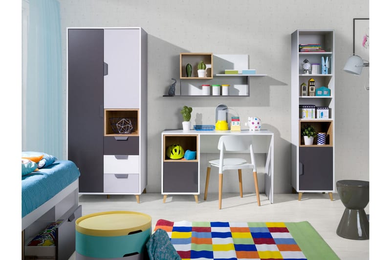 Toimiston kalustesetti Takeshi, Vihreä/Harmaa