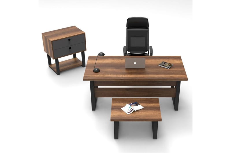 Toimistokalustesetti Mono 08 barokki / antrasiitti - Antrasiitti - Huonekalut - Kalustesetit - Toimistokalustekokonaisuus