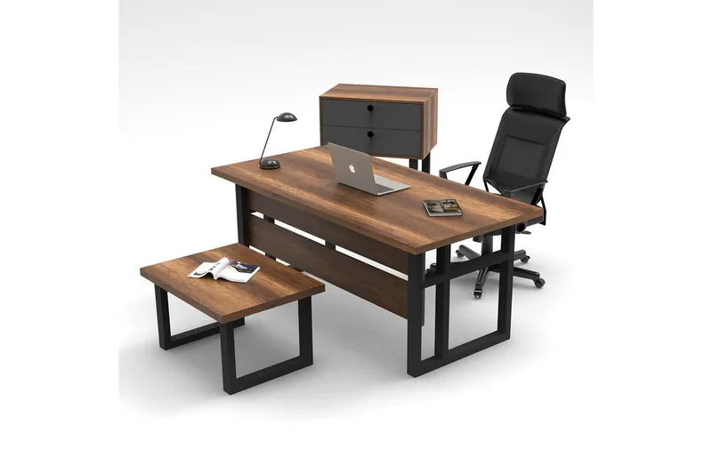 Toimistokalustesetti Mono 08 barokki / antrasiitti - Antrasiitti - Huonekalut - Kalustesetit - Toimistokalustekokonaisuus