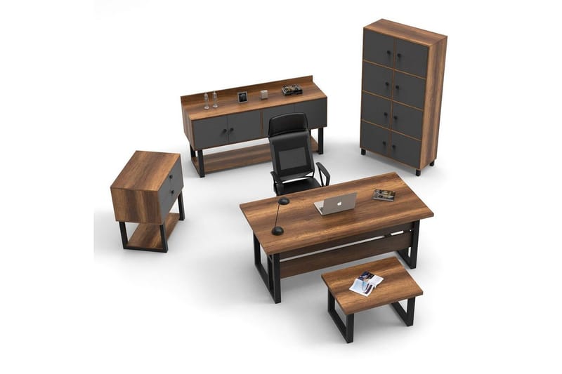 Toimistokalustesetti Mono 11 barokki / antrasiitti, Antrasiitti